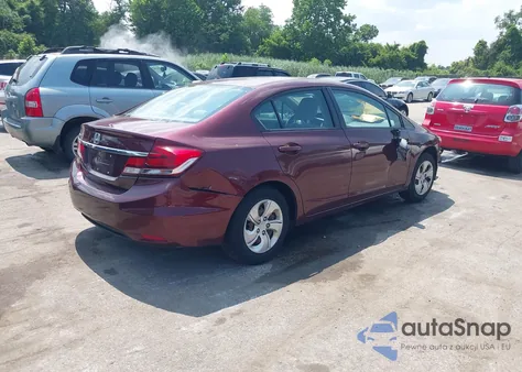 2015 Honda Civic Lx из США, поврежденный, VIN 19XFB2F50FE700751